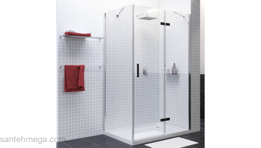 Душевой уголок WASSERKRAFT Aller 10H07R BLACK. Фото