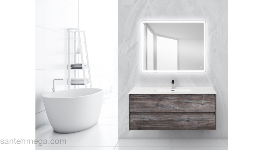 Тумба под раковину подвесная BELBAGNO KRAFT-1200-2C-SO-PP Pino Pasadena. Фото