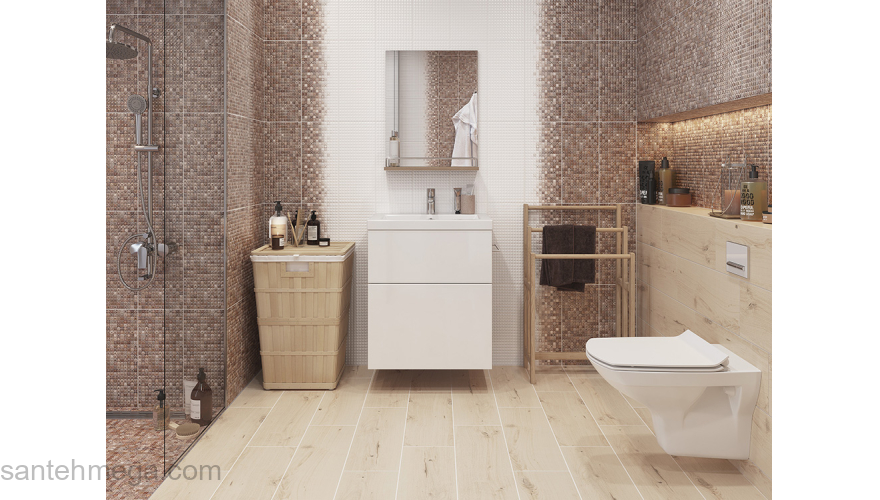 CERSANIT HAG051D Плитка облицовочная Hammam 200х440 белый рельеф. Фото