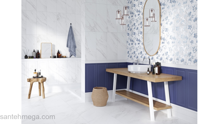 Gracia Ceramica 010100001223 Плитка облицовочная Scarlett 250х600 blue 03. Фото