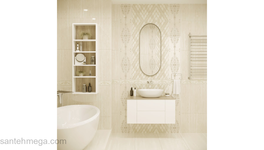 Gracia Ceramica 010100000826 Плитка облицовочная Regina 250х600 beige 02. Фото