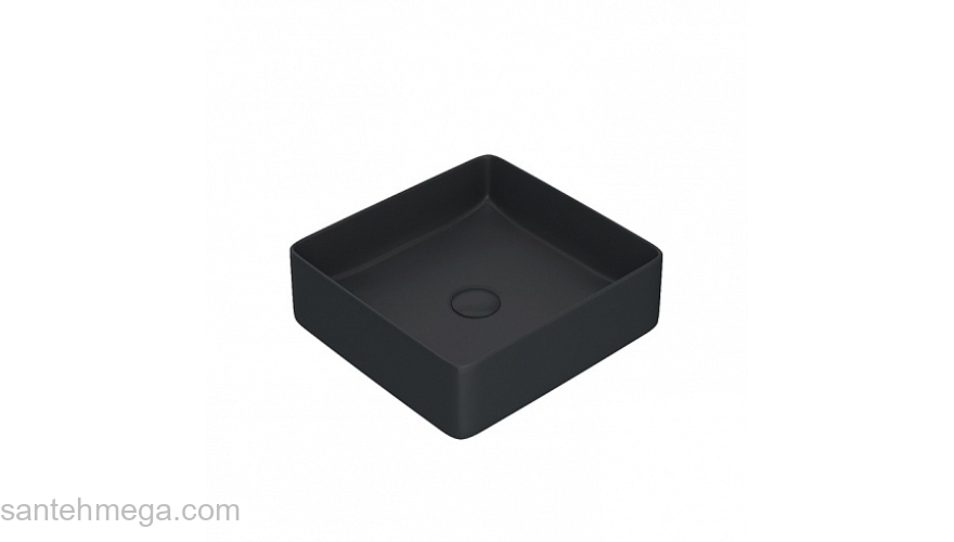 Умывальник накладной IDDIS Bridge 39х39 BRIBM04i27 Черный матовый. Фото