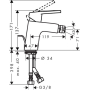 Смеситель для биде Hansgrohe Logis Loop 71250000. Фото