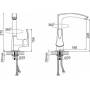 Смеситель для раковины IDDIS Kitchen XN56136C. Фото