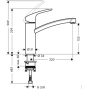 Смеситель для кухни Hansgrohe Focus E2 31806000. Фото