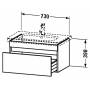 Тумба с раковинной DURAVIT DURASTYLE DS638105353. Фото
