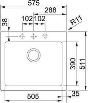 Кухонная мойка FRANKE Maris MRG 210-58 белый 135.0339.203. Фото