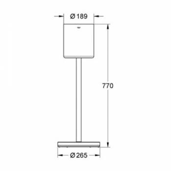 Ведро для шампанского GROHE Ondus 40388000 для ванной комнаты. Фото