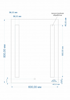 CERSANIT Зеркало LED 020 BASE 60 LU-LED020*60-b-Os. Фото