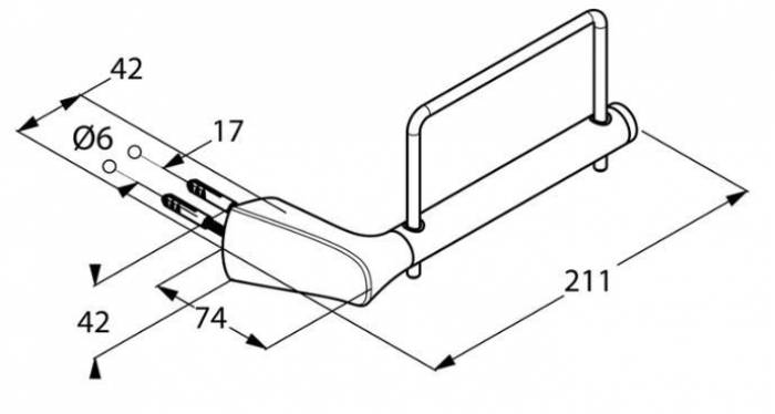 Бумагодержатель KLUDI Ambienta 5397105 для ванной комнаты. Фото