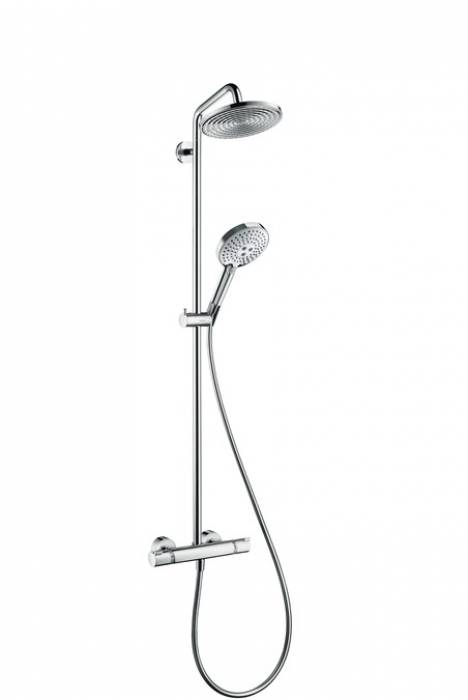 Душевая система HANSGROHE Raindance Select Ecosmart Showerpipe 240 27116000. Фото