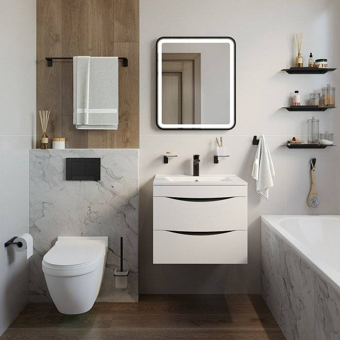 Полка нержавеющая сталь Slide IDDIS SLIBS00i44 для ванной комнаты. Фото