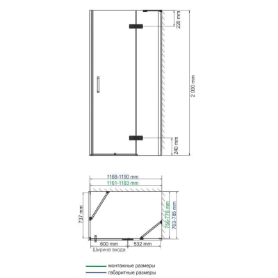 Душевой уголок WASSERKRAFT Aller 10H06R. Фото