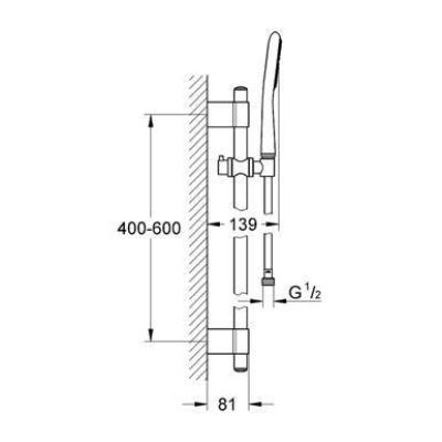 Душевой гарнитур GROHE Rainshower Icon 27378000. Фото