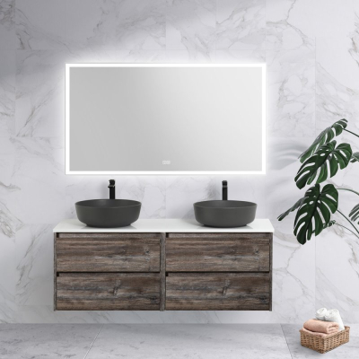 Тумба под раковину подвесная BELBAGNO KRAFT-600-2C-SO-PP Pino Pasadena. Фото