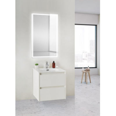 Тумба под раковину подвесная BELBAGNO KRAFT 39-600/390-2C-SO-BO Bianco Opaco. Фото