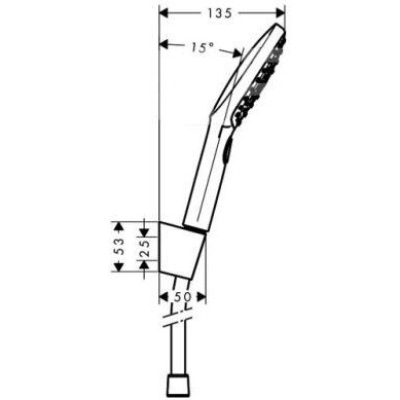 Душевой гарнитур Hansgrohe Raindance Select E 26720000. Фото