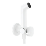 Гигиенический душ Hansgrohe S 1jet EcoSmart+ со смесителем (требуется скрытая часть), белый матовый 29232700. Фото