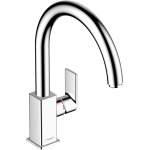 Кухонный смеситель 260 однорычажный с поворотным изливом Hansgrohe Vernis Shape M35 71871000 хром. Фото